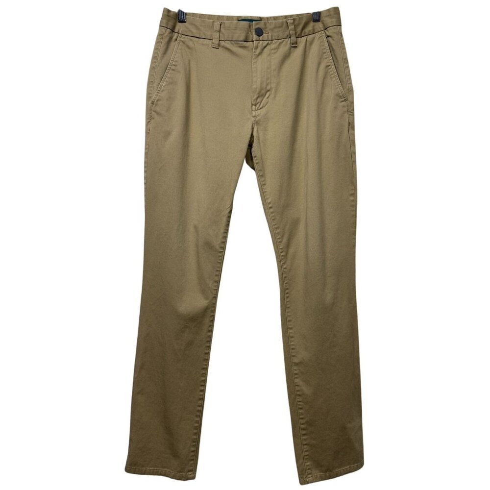 Taylrd Slim Fit Chino Pants Casual Stretch Dress Workwear Men 31x30 Tan